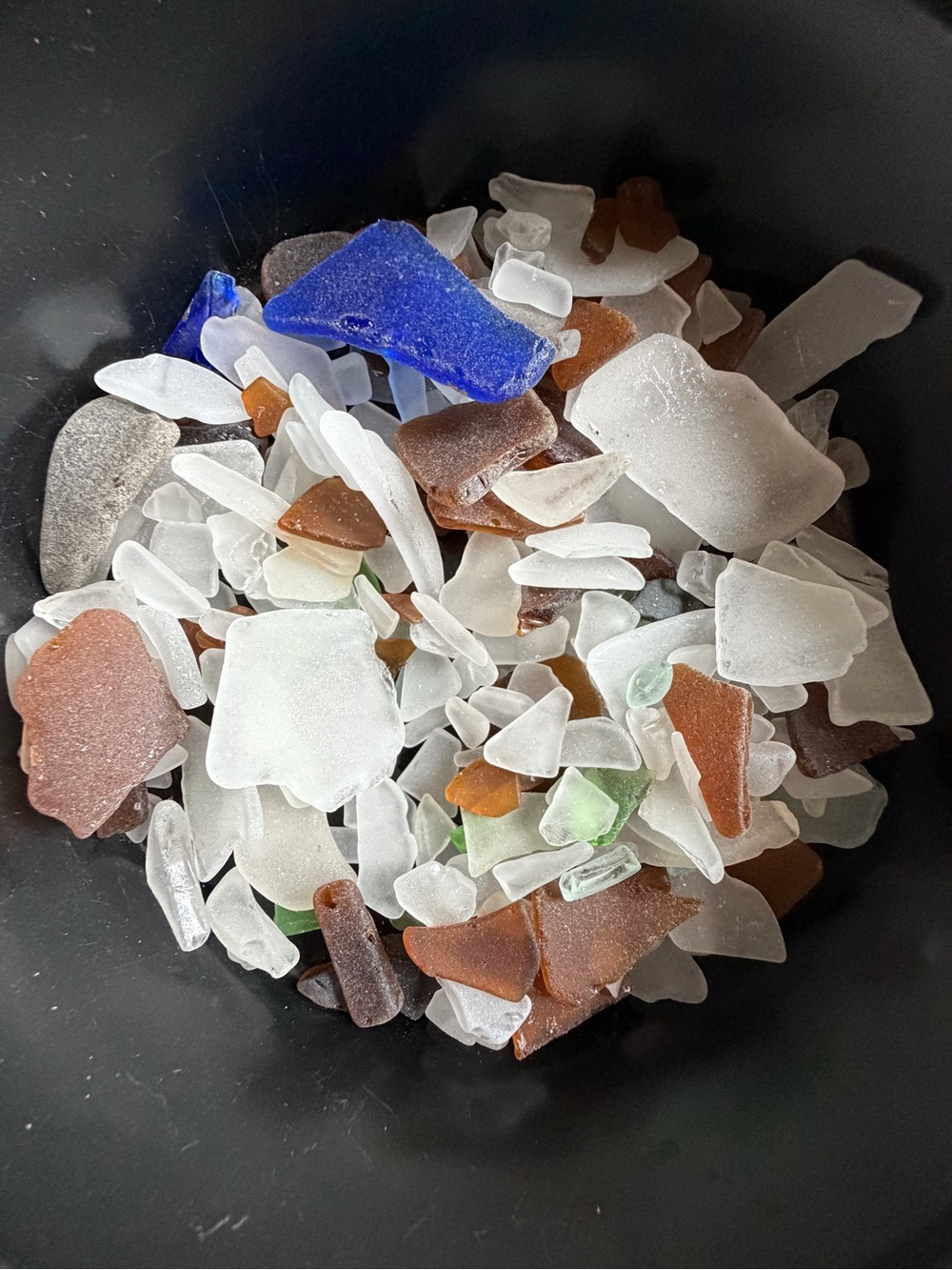 Maine Sea Glass Assortment - White, Brown, Green, Blue